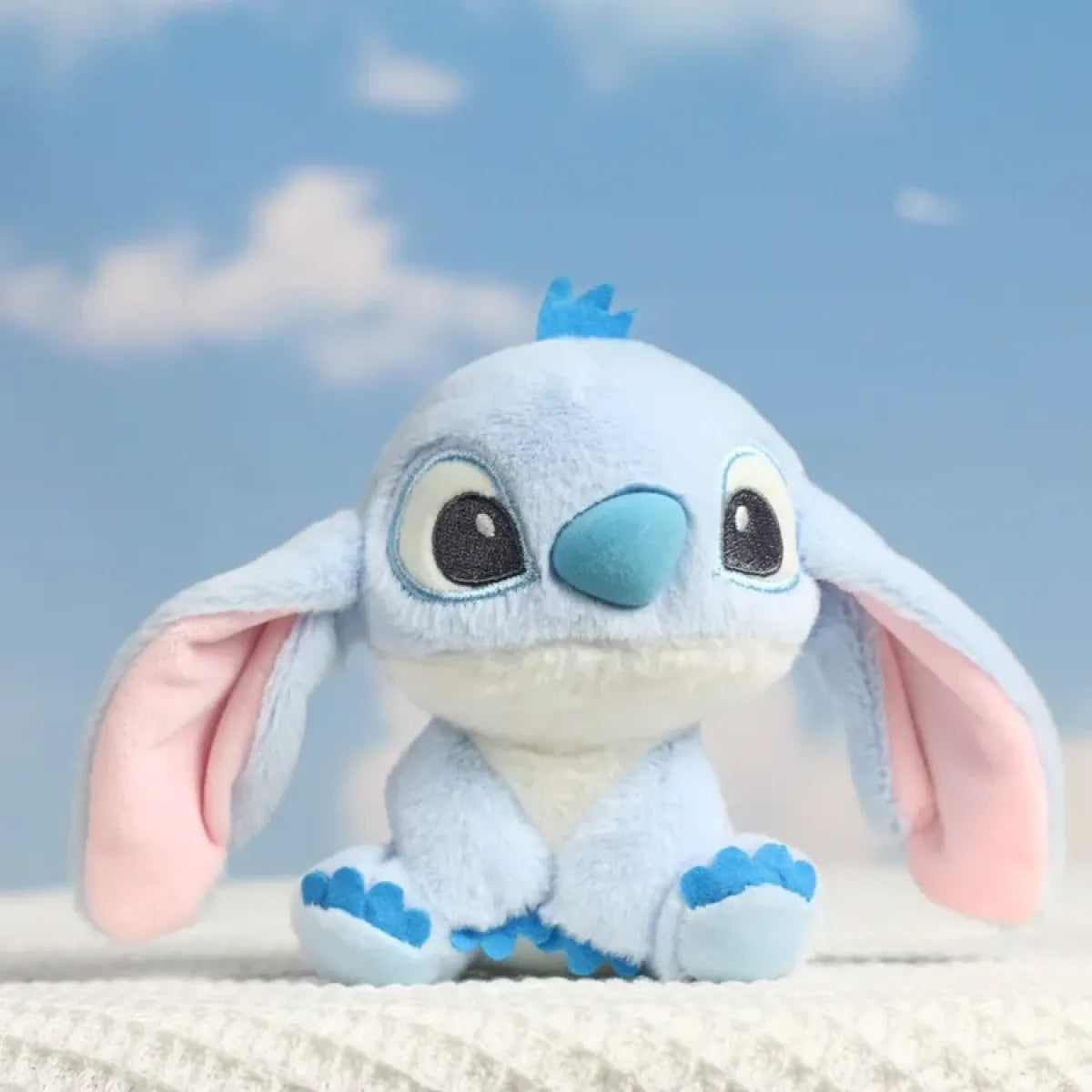 12cm Kawaii Stitch Plush Keychain – Blue & Purple Bag Charm Accessory